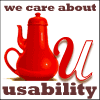'We care about usability' logo