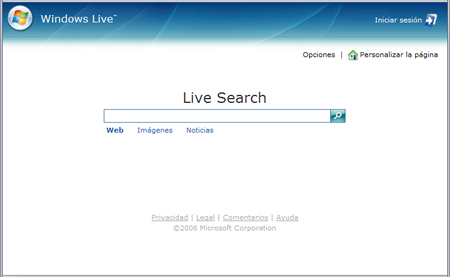 Windows Live, el buscador de Microsoft