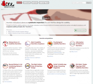 UX heuristics